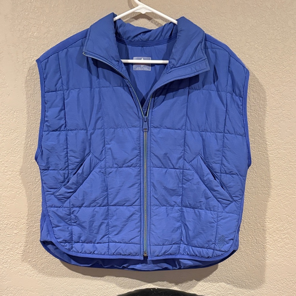 FP Movement by Free People Blue Quilted Vest